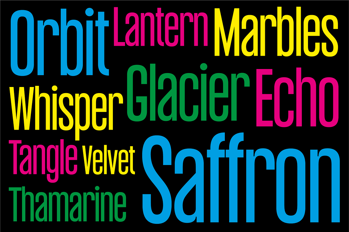 Thamarine Condensed Sans Font, a Sans Serif Font by PeanutButter Type (Photo 2 of 9)