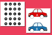 Alphabet Letter Activities Car Theme, an Education Illustration by Sourcedigi (Thumbnail 3 of 3)