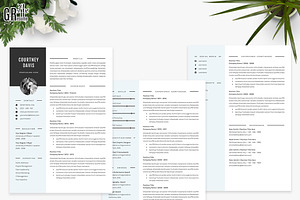 3 Pages Resume Template CV Template