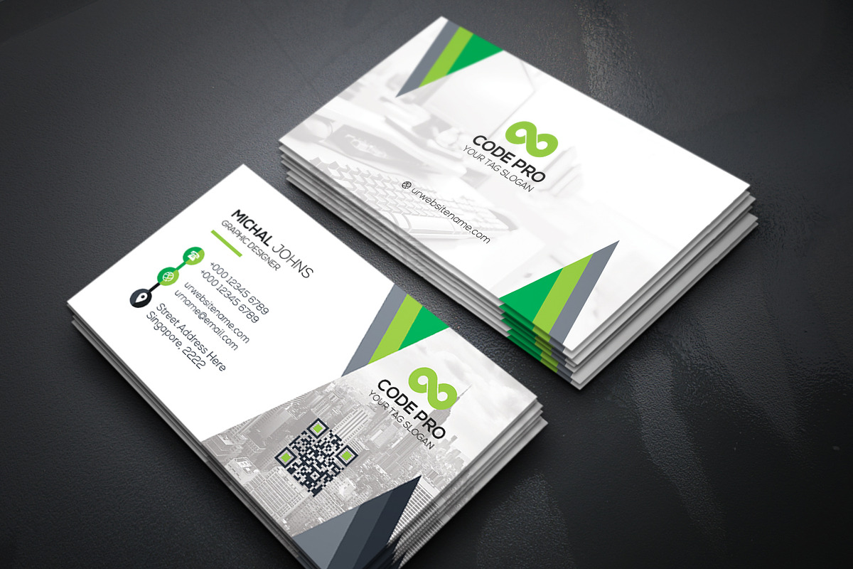Business Cards 2 in 1, a Business Card Template by Genereux Art (Photo 6 of 8)