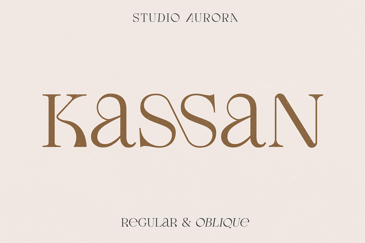 Kassan - Luxury Display Serif Font, a Serif Font by Studio Aurora (Photo 1 of 11)