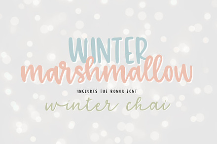 winter marshmallow + winter chai
