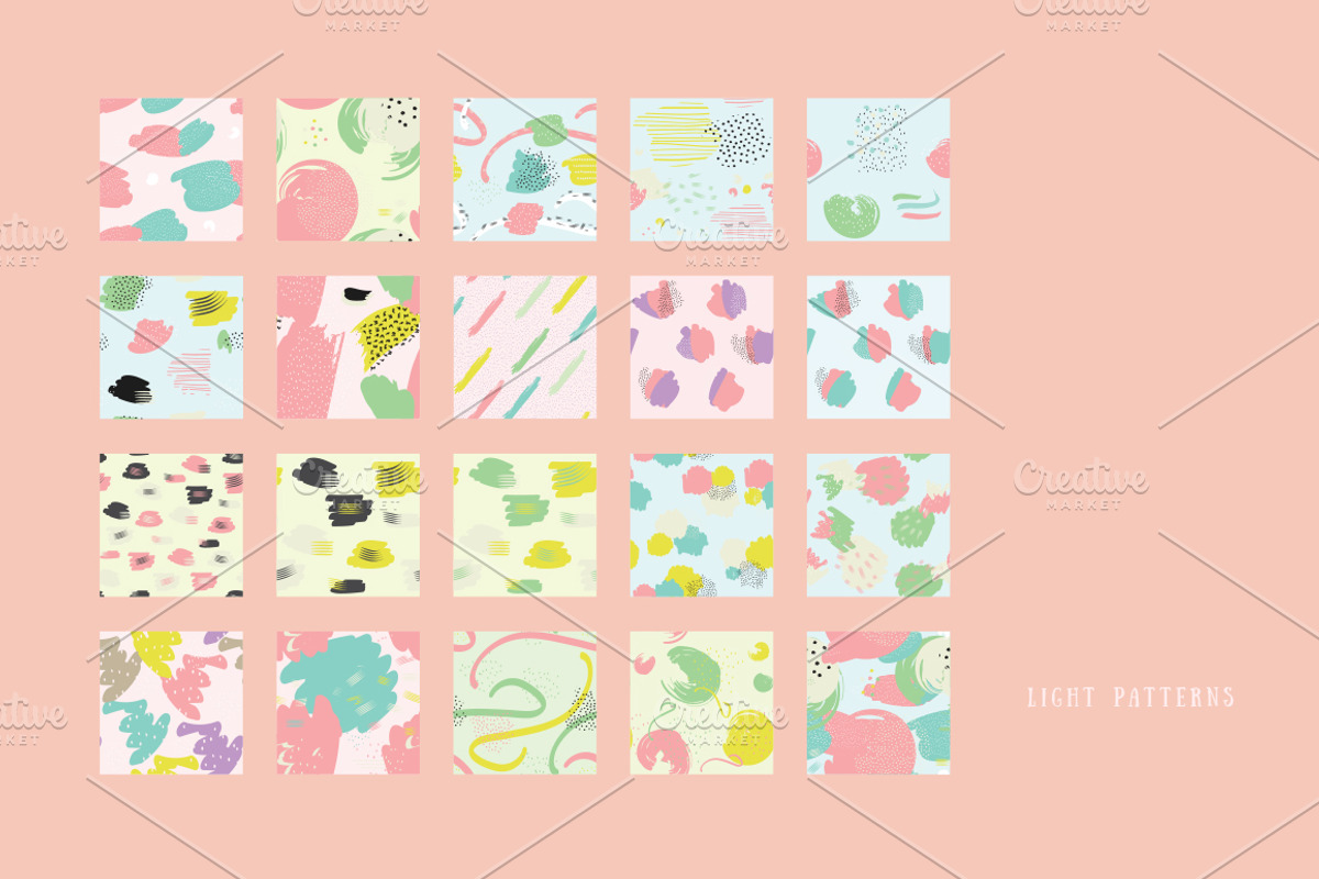 113 Color seamless patterns, a Pattern Graphic by Orange Fox (Photo 2 of 11)