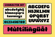 Dinfest Bold - Retro Font, a Sans Serif Font by Graptail (Thumbnail 7 of 8)