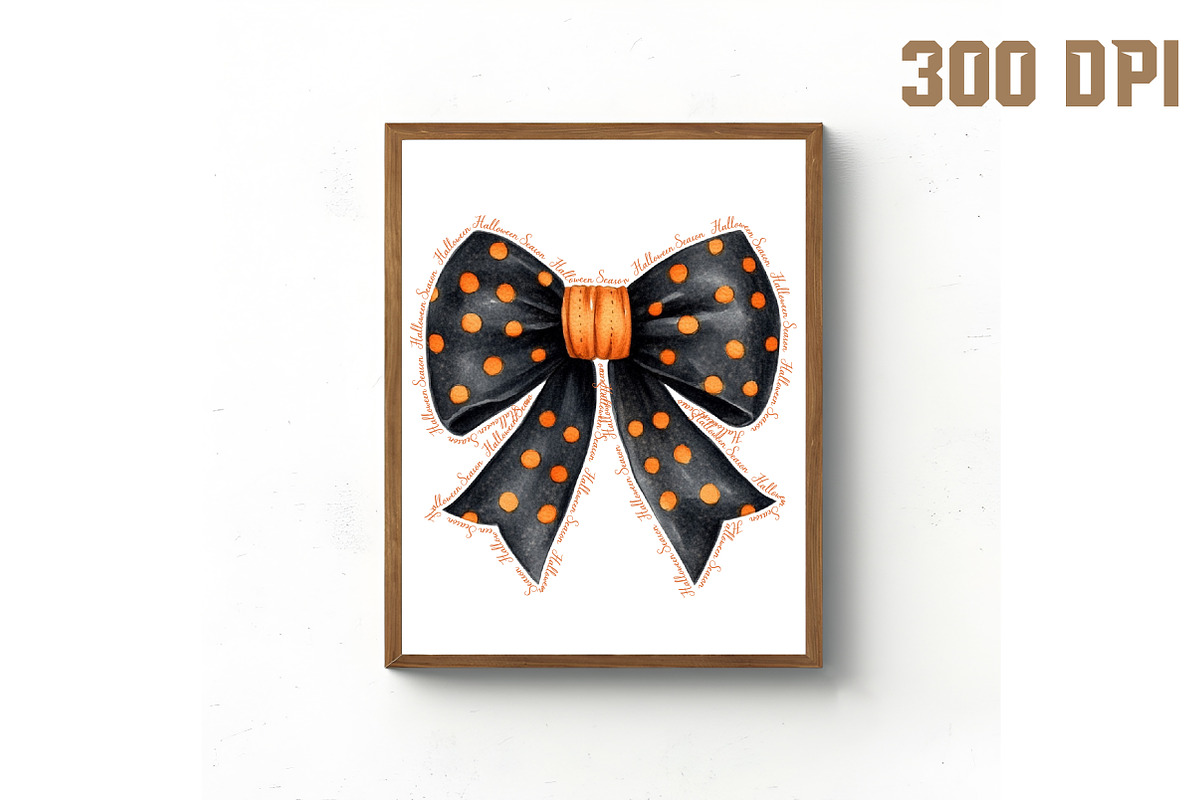 Halloween Season Coquette Bow PNG, an Illustration by Libby Wishes (Photo 4 of 6)