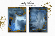 Earthy Watercolor with Gold Veins, a Texture Graphic by Marmoris.Arts (Thumbnail 3 of 13)