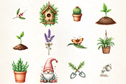 Green Garden Clipart, an Illustration by CrexoraLab (Thumbnail 2 of 5)