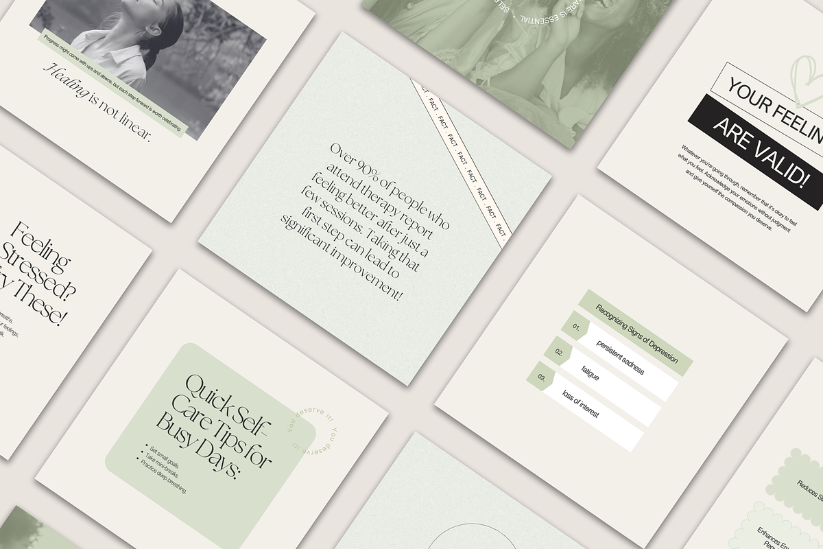Mental Health Instagram Template preview 4