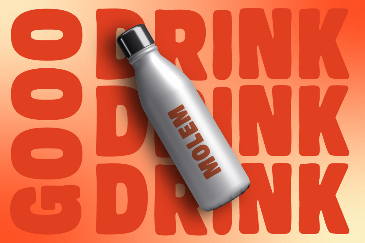 Molem – Bold Retro Display Sans Seri, a Sans Serif Font by kangfont Studio (Photo 5 of 9)