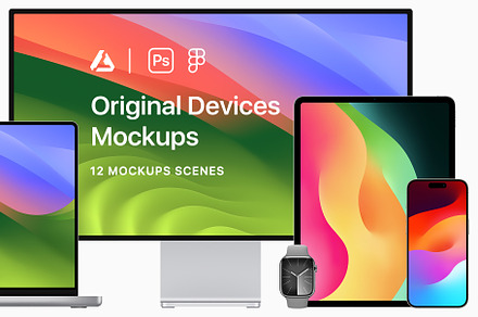 12 Original Devices Mockups - 2024