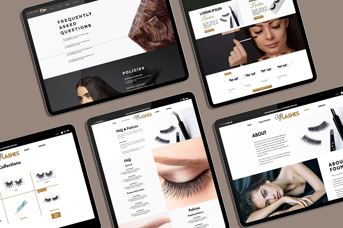 Elegant Lashes Website for Wix, a Landing Page Template by Parrot Designs (Photo 2 of 4)