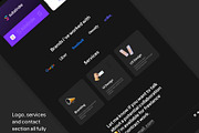 Dribbble feed portfolio website, a HTML Template by Omnify (Thumbnail 4 of 4)