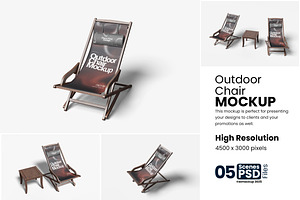 Outdoor Chair Mockup, a Product Mockup by bimockup