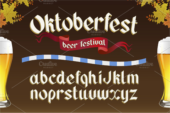 Oktoberfest. OTF gothic font. preview 3