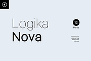 LOGIKA NOVA - Minimalist Font Family, a Sans Serif Font by Designova®