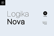 LOGIKA NOVA - Minimalist Font Family, a Sans Serif Font by Designova® (Thumbnail 1 of 11)