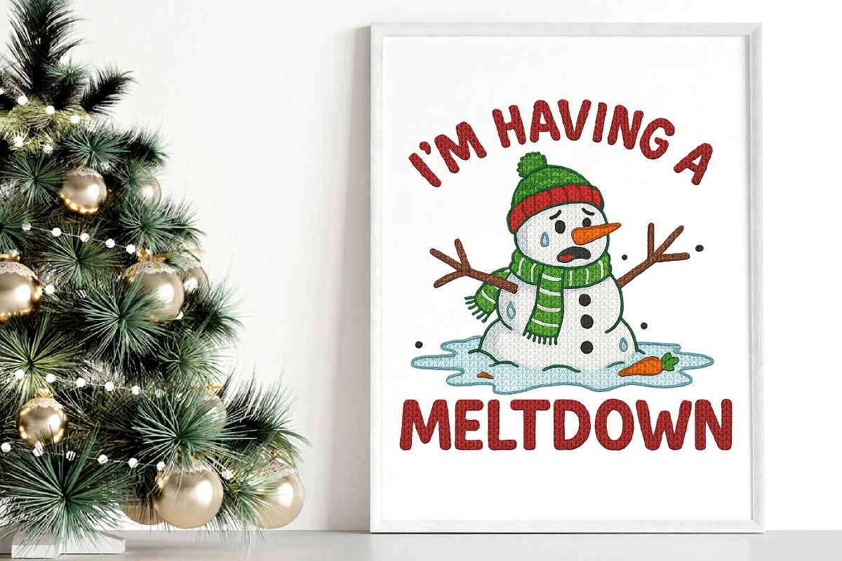 I’m Having a Meltdown, Christmas PNG, an Illustration by Canvas Craft (Photo 6 of 6)