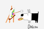 Dog & Bird Collection 1, an Animal Illustration by Irene Loal (Thumbnail 17 of 17)