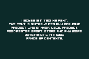 Hegyos - Futuristic & Tech Font