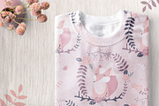 Cute foxes patterns and clipart, a Pattern Graphic by Inna Moreva (Thumbnail 4 of 7)