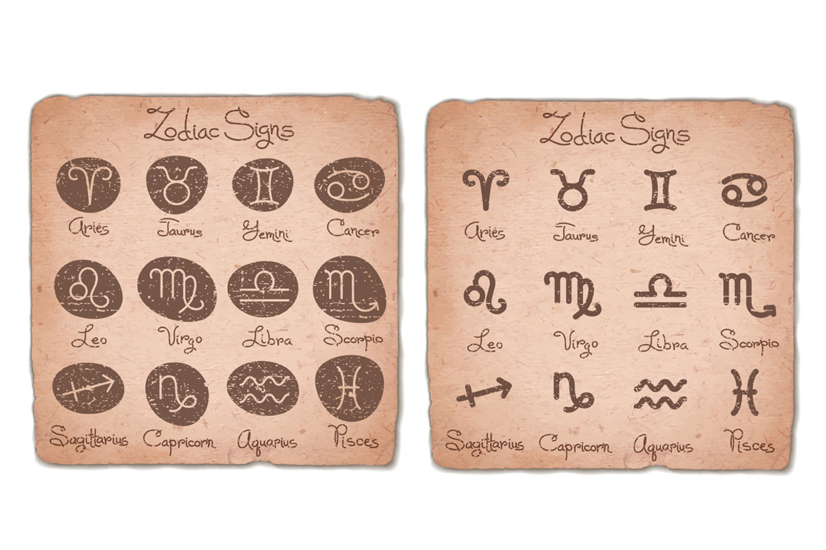 12 Zodiac Signs / 3 Design + Bonus, an Animal Illustration by Baksiabat (Photo 5 of 6)