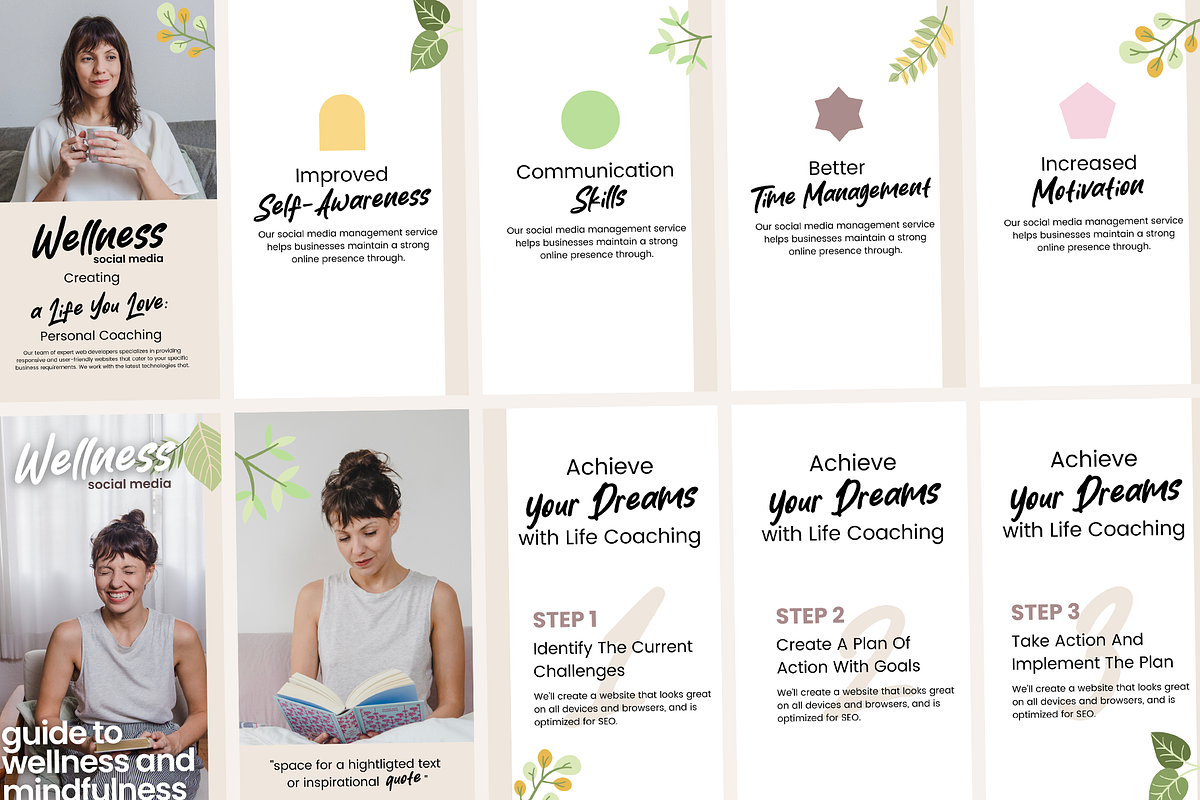 Wellness Coaching Workbook for Canva, a Print Template by DeLaGranSiete (Photo 10 of 10)