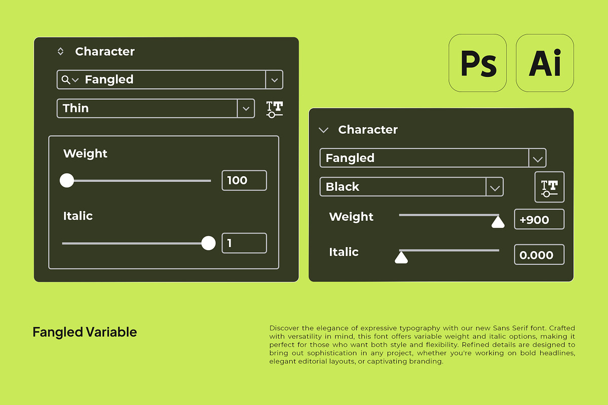 Fangled, a Sans Serif Font by Ditatype (Photo 12 of 15)