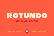 Rotundo — Friendly, pudgy sans, a Sans Serif Font by SimpleBits® (Thumbnail 1 of 5)