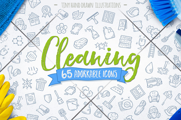 Cleaning Hand Drawn Icons