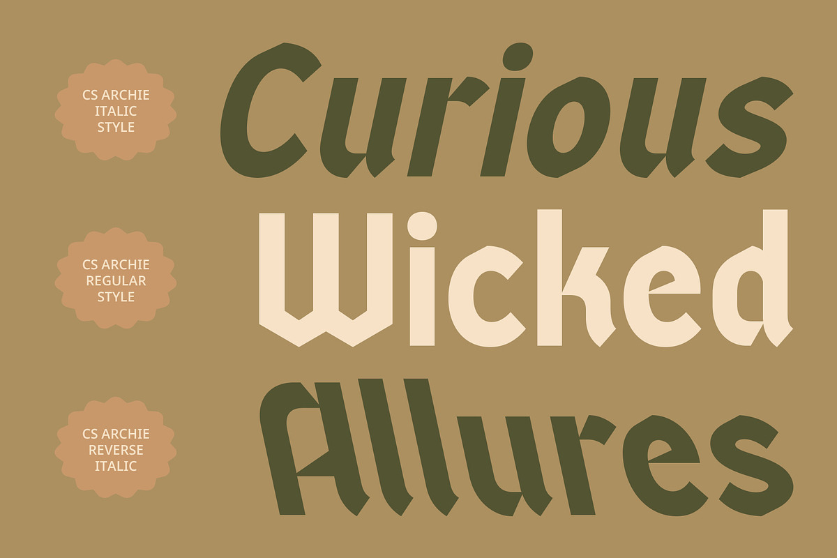 CS Archie – Blackletter Font, a Blackletter Font by Craft Supply Co. (Photo 3 of 8)
