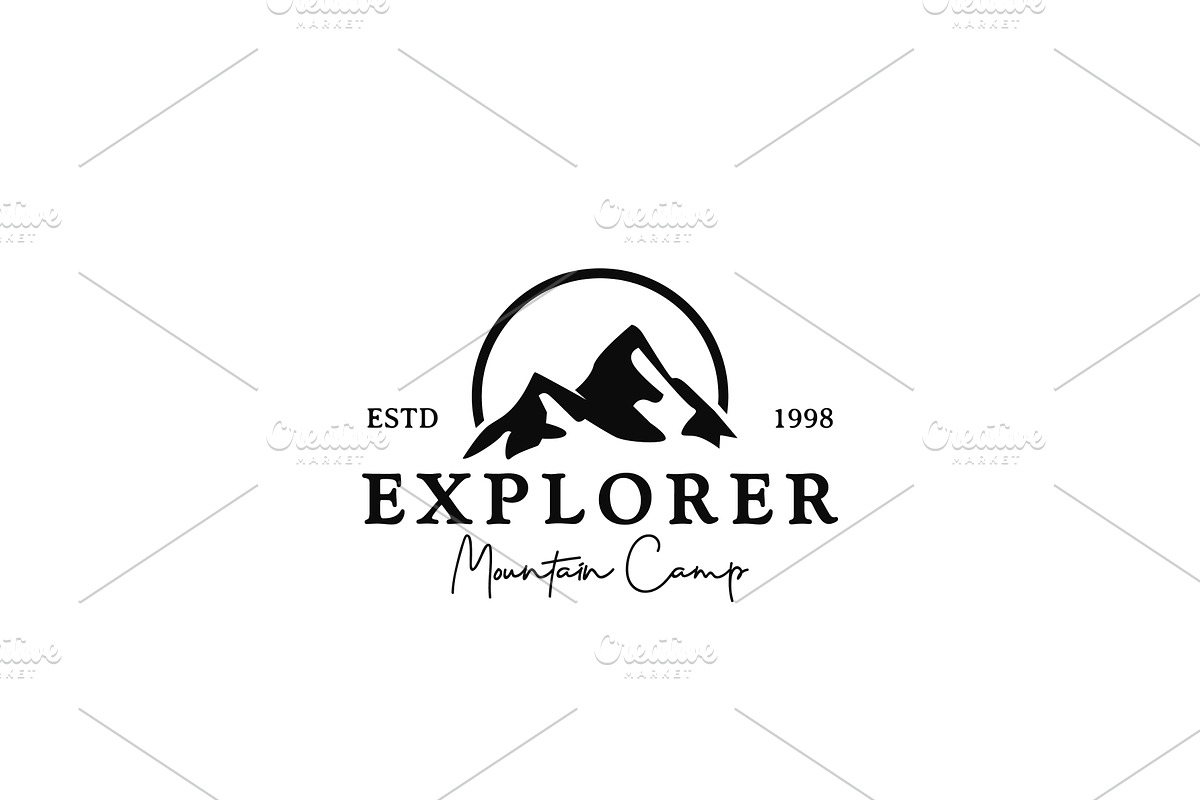 Vintage Adventure Mountain Logo, a Branding & Logo Template by AlvinStd