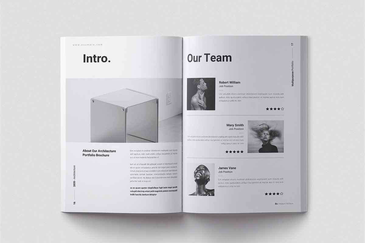 Architecture Portfolio Brochure, a Brochure Template by TemplateFolio-Shop (Photo 8 of 13)