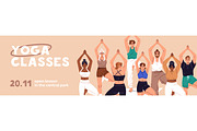 Group yoga class in nature banner, a Sport Illustration by PaperTrident (Thumbnail 2 of 3)