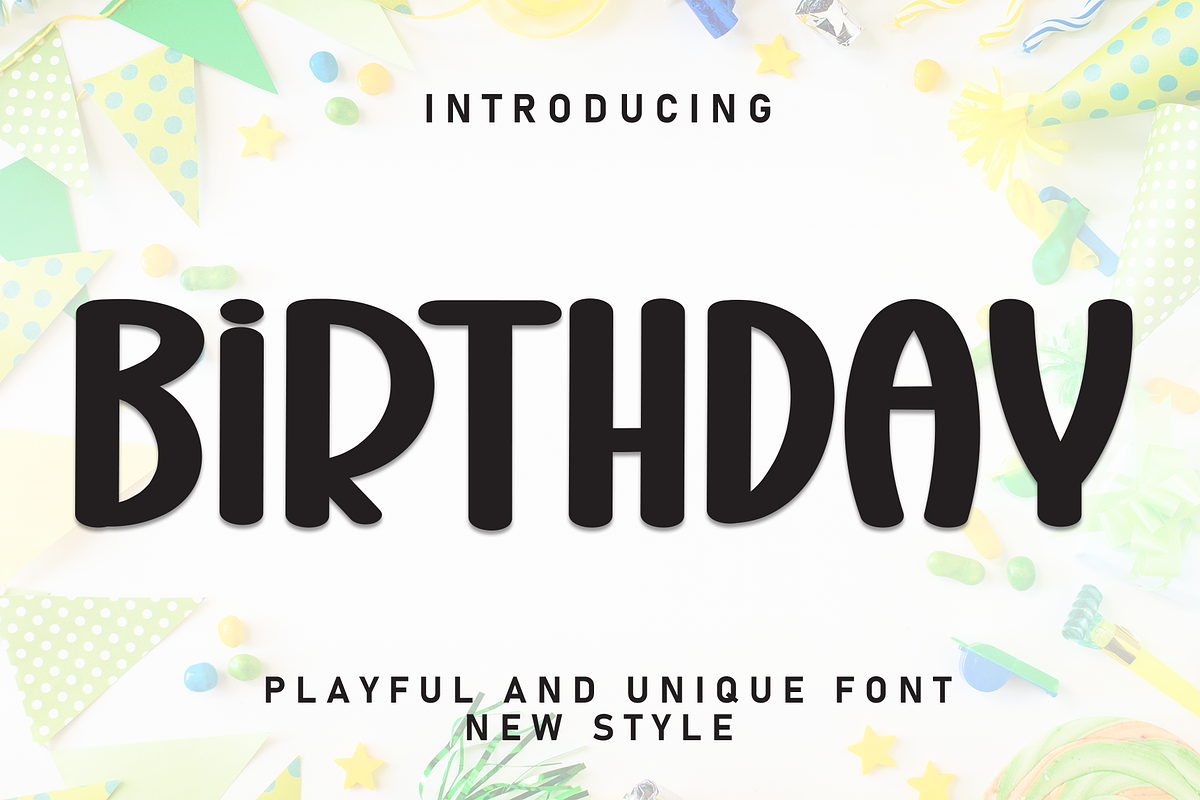 Birthday | Script Font, a Script Font by Scratchones (Photo 1 of 8)