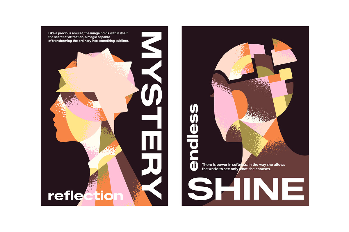 Fashion magazine cover designs set, a Decorative Illustration by PaperTrident (Photo 3 of 3)