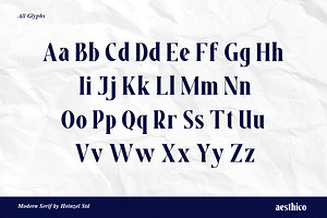 Aesthico Modern Serif Font