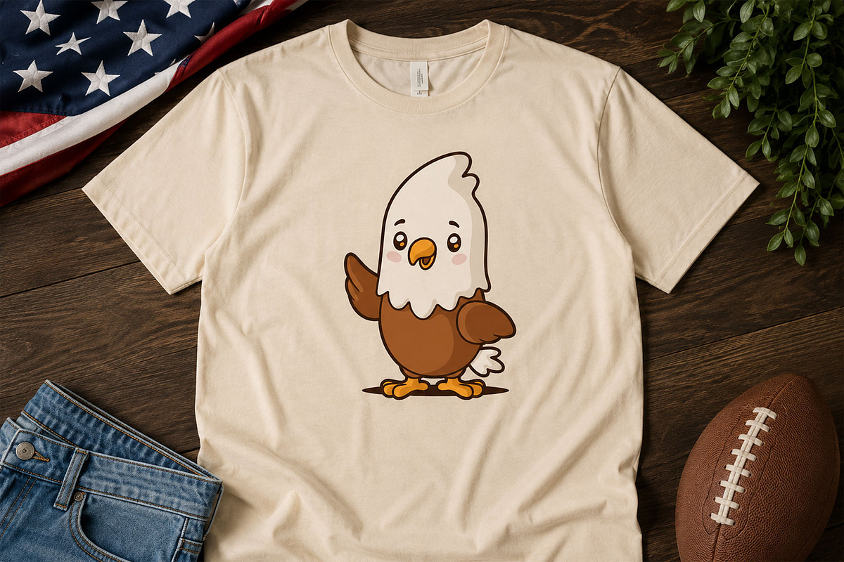Cute Kawaii Cartoon Bald Eagle, an Animal Illustration by Vector Kitchen by Zoljo (Photo 2 of 3)