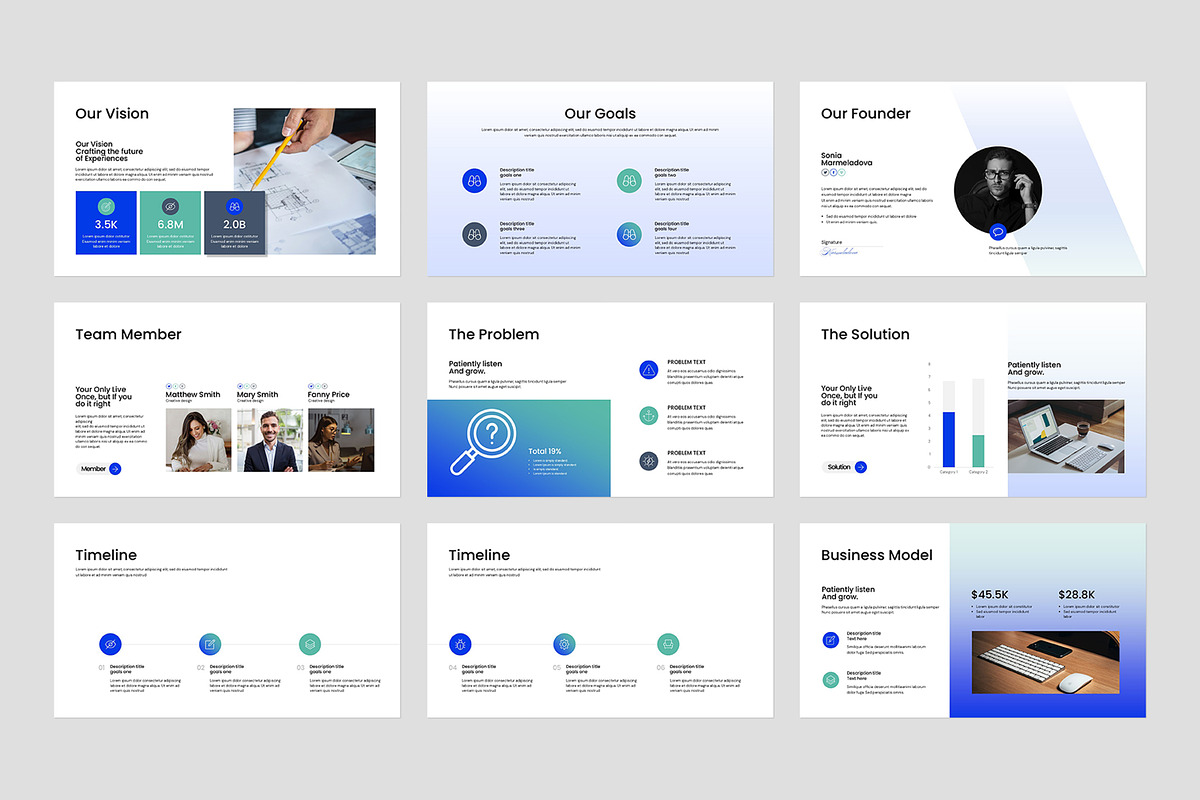 Marketing Plan Presentation Template, a Presentation Template by evgenystudio (Photo 3 of 4)