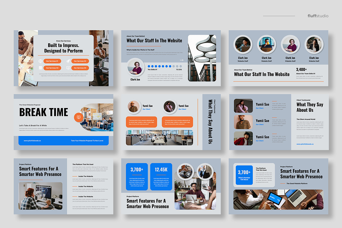 Website Proposal Powerpoint Template preview 3