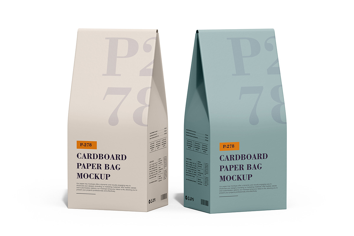 Paper Coffee Bag Packaging Mockup, a Packaging Mockup by Ram Studio LLC (Photo 16 of 21)