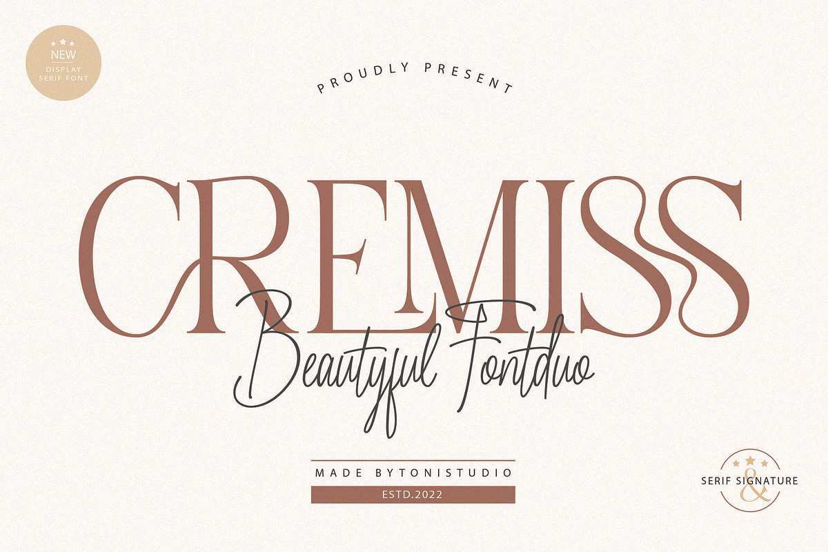 Beautiful Fonts Bundle, a Serif Font by ToniStudio (Photo 3 of 13)