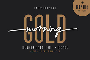 Morning Gold - Handwritten Font