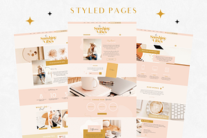 Wix Website Template Sunshine Vibes