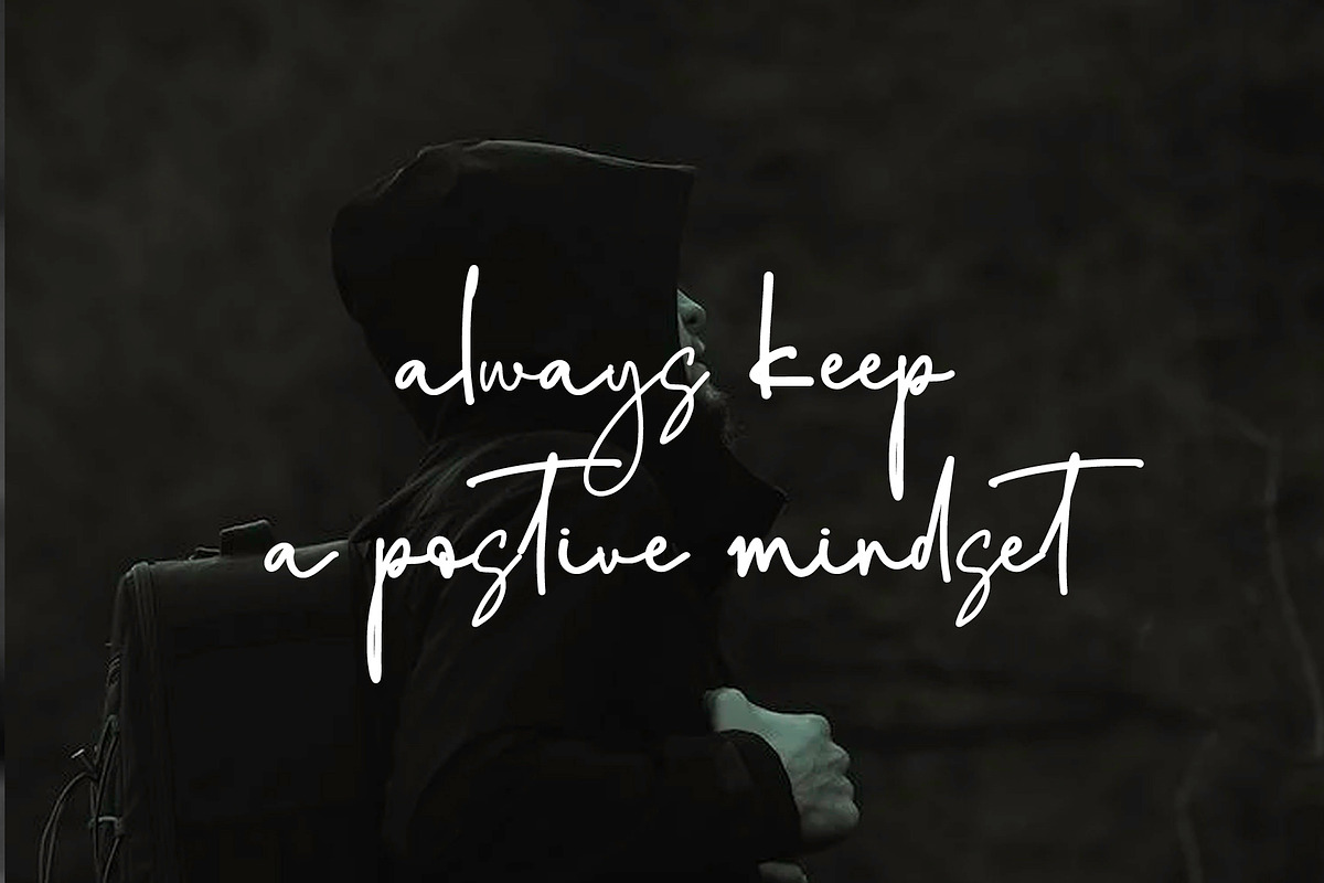 Positive Mind Script, a Handwritten Font by Yuby Creative (Photo 7 of 9)