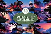40 Garden of Eden Illustrations, a Decorative Illustration by Incomelion (Thumbnail 1 of 12)