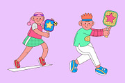 Pickleball Asset Illustration, an Object Graphic by graphicook (Thumbnail 2 of 3)