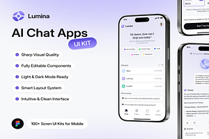Lumina - AI Chat Apps UI KIT, an UI Kit Template by Creative Perspective