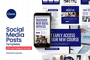 Social Media Kit | IG, FB, LinkedIn, a Social Media Template by Studio B | Canva Template (Thumbnail 1 of 13)