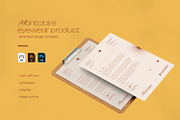 Eyewear Product - Letterhead, a Print Template by VUNIRA (Thumbnail 1 of 3)