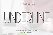 Underline | Script Font, a Script Font by Scratchones (Thumbnail 1 of 8)